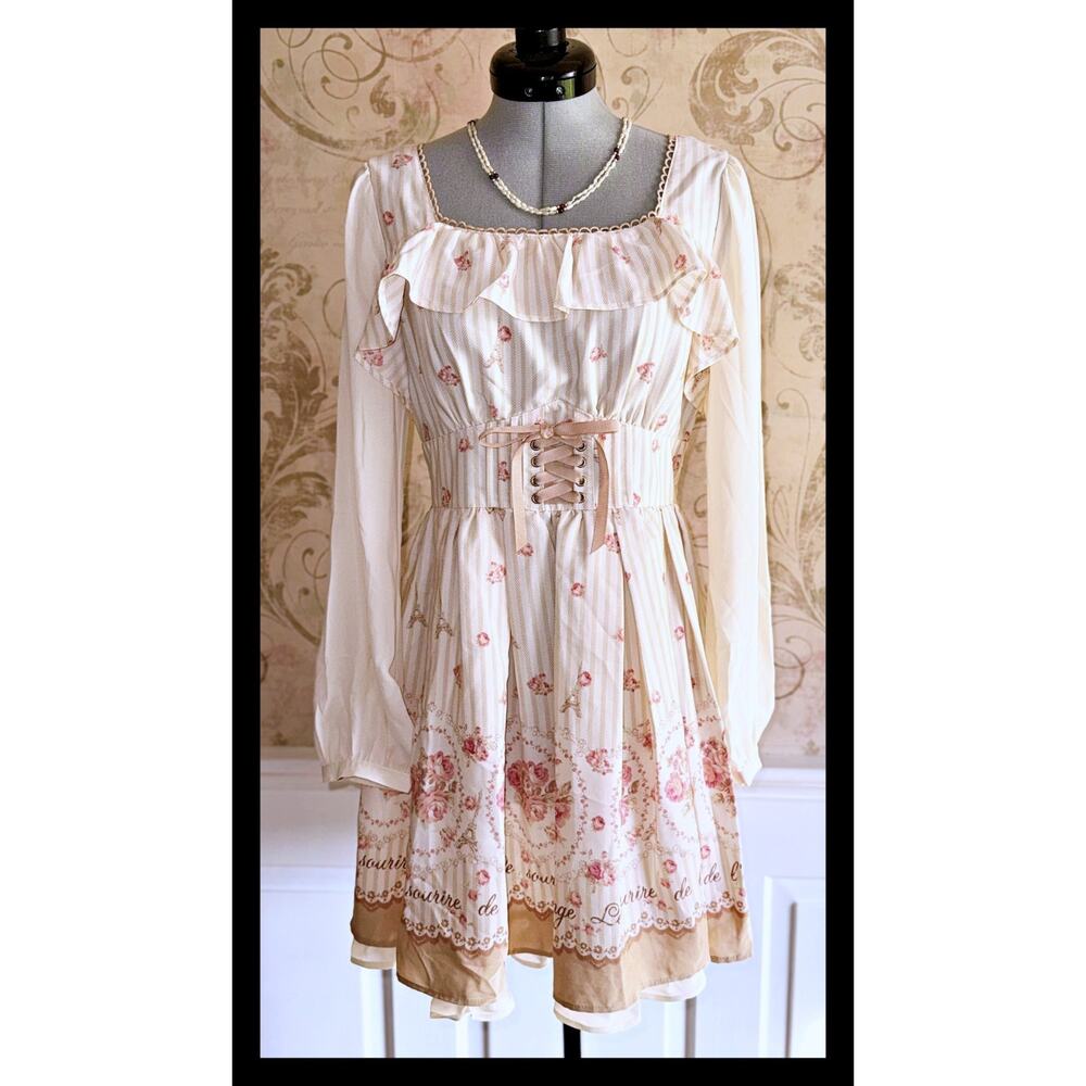 Liz Lisa Distant Memories Eiffel Tower OP Dress J Fashion Gyaru Lolita Japan - Picture 5 of 16